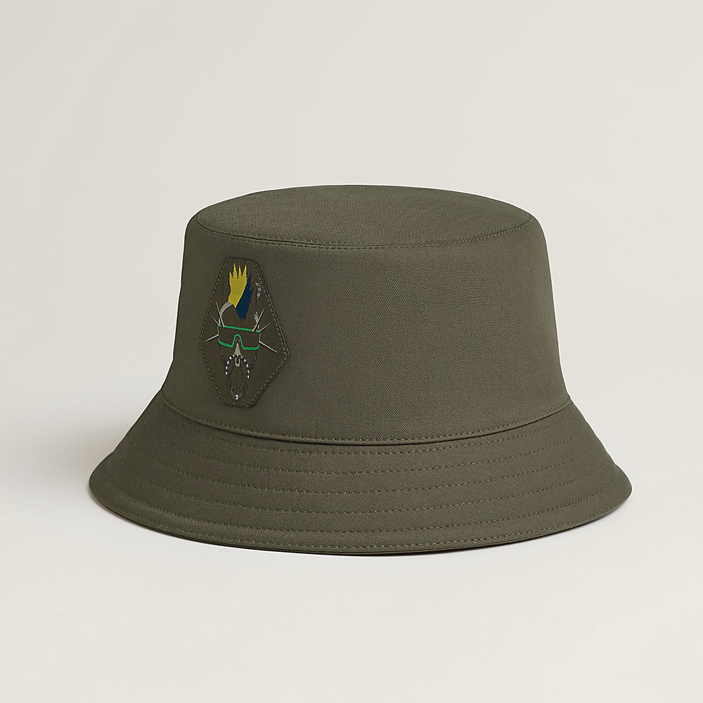 帽子 HERMES Bucket Hat Wool Fred H Cut bucket hat - Black | Hermès Canada